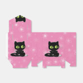 zwarte kat met witte sokken bedankdoosjes (Uitgevouwen)