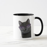 Zwarte Kat met zonnebril 2