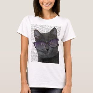 Zwarte Kat met zonnebril 2 T-shirt