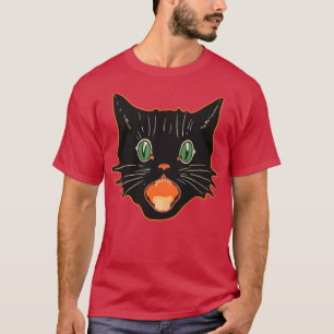 zwarte kat met zwarte kat 1 t-shirt