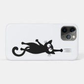 Zwarte Kat Minimalistische Muur Kunst Printbare, S Case-Mate iPhone Case (Achterkant (horizontaal))