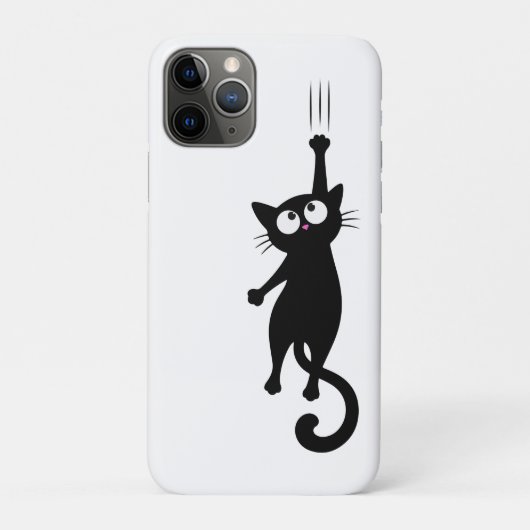Zwarte Kat Minimalistische Muur Kunst Printbare, S Case-Mate iPhone Case (Achterkant)