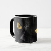 Zwarte kat mok (Voorkant links)