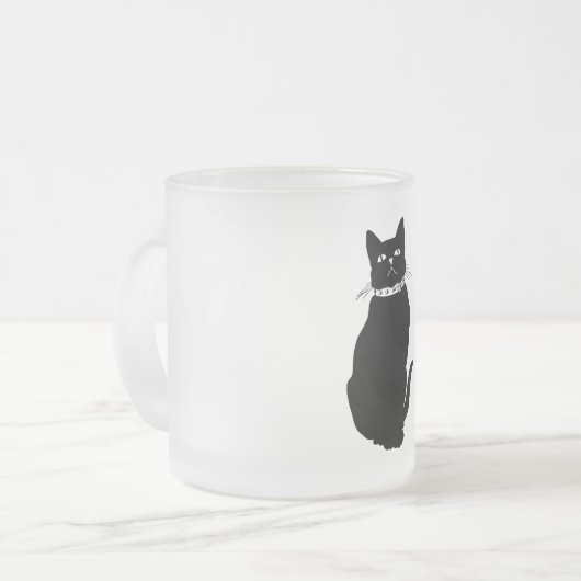 zwarte kat Mok (Voorkant links)