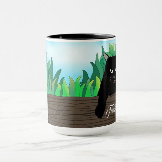 Zwarte kat Mok (Midden)