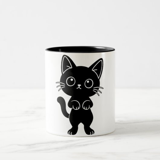 Zwarte kat mok (Center)