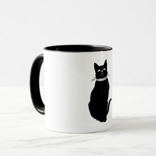 zwarte kat mok