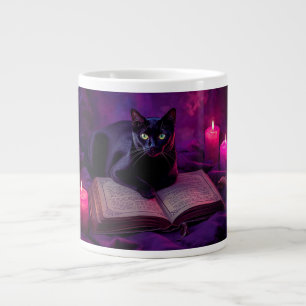 Zwarte Kat Mok Hekserige Kaarslicht Koffiekop
