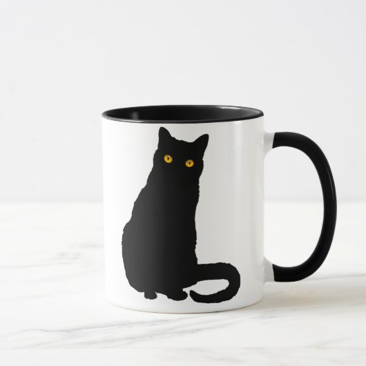 Zwarte kat Mok nummer 1 (Rechts)