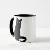Zwarte kat Mok nummer 1 (Voorkant links)