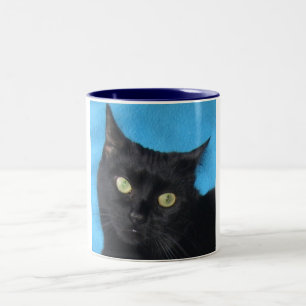 Zwarte kat-Mok Tweekleurige Koffiemok