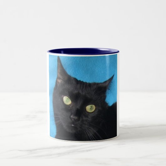 Zwarte kat-Mok Tweekleurige Koffiemok (Center)
