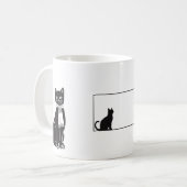 zwarte kat mokken (Voorkant links)