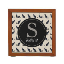 Zwarte kat Monogram Penhouder