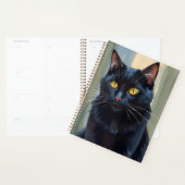 Zwarte Kat | Mooie Kittens Waterverf Planner (Display)