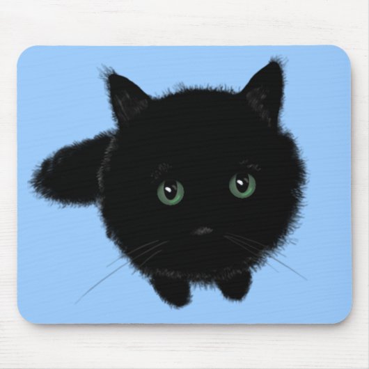 Zwarte Kat Muismat (Voorkant)