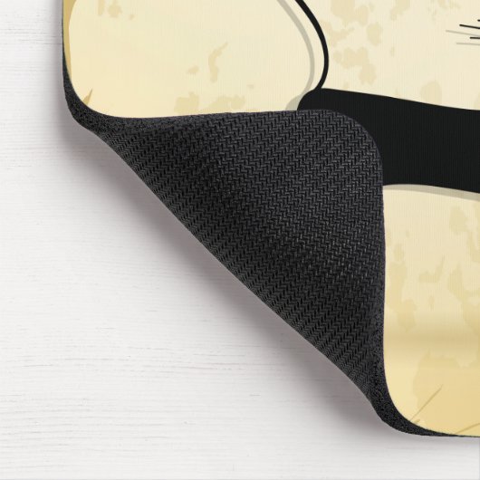 Zwarte kat muismat (Hoek)