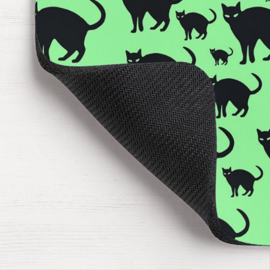 Zwarte kat muismat (Hoek)