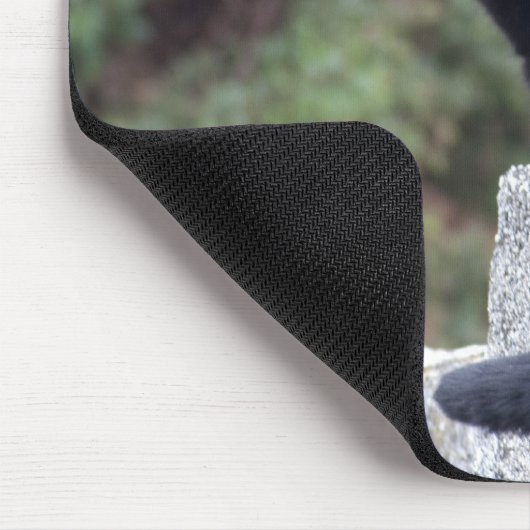 Zwarte kat muismat (Hoek)