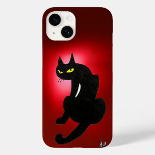 ZWARTE KAT NINJA Rode robijn Case-Mate iPhone 14 Hoesje