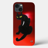 ZWARTE KAT NINJA Rood Ruby Case-Mate iPhone Case (Achterkant)