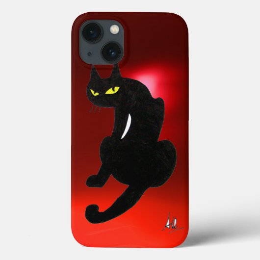 ZWARTE KAT NINJA Rood Ruby Case-Mate iPhone Case (Achterkant)