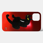 ZWARTE KAT NINJA Rood Ruby Case-Mate iPhone Case (Achterkant (horizontaal))