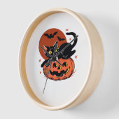 Zwarte kat, nostalgisch Halloween Classic T-shirt (Hoek)