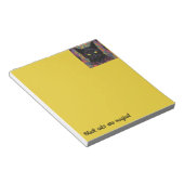 zwarte kat notitieblok (Schuin)