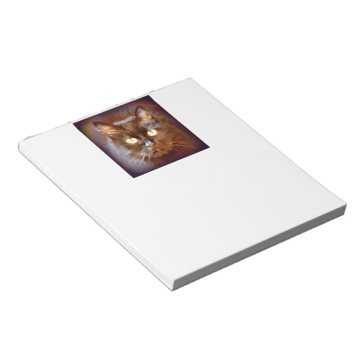 zwarte kat notitieblok (Schuin)