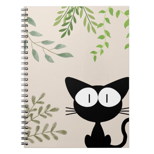 Zwarte Kat Notitieboek (Voorkant)