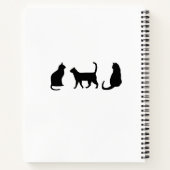 Zwarte kat notitieboek (Achterkant)