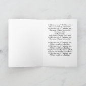 Zwarte kat "O kerstboom" Kaart (Binnen)