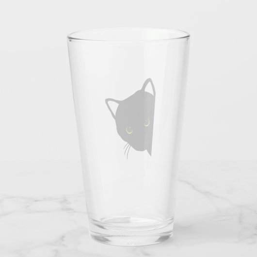 Zwarte kat ogen links glas (Achterkant)