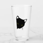 Zwarte kat ogen links glas (Voorkant)