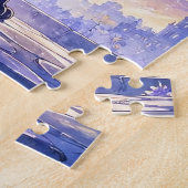 Zwarte Kat onder Maanlicht Puzzel (Zijkant)