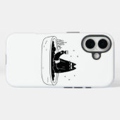 Zwarte Kat Ontspant in Bubbelbad Case-Mate iPhone Case (Achterkant (horizontaal))