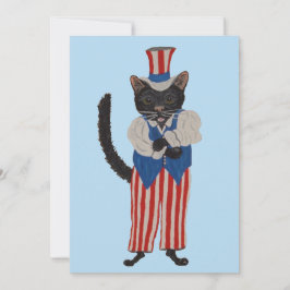 Zwarte Kat Oom Sam Kaart