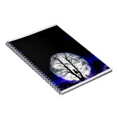 zwarte kat op boom notitieboek (Rechterzijde)