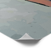 Zwarte kat op de stoel poster (Hoek)