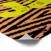 Zwarte kat op Japans wandpapier, Jazz Fest Poster (Hoek)