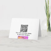 Zwarte kat op Piket Fence Funny Custom Verjaardag Kaart (Achterkant)