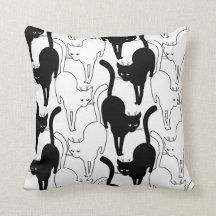 Zwarte kat op straat