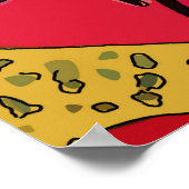 Zwarte Kat op tafel, BEDANKT Poster (Hoek)