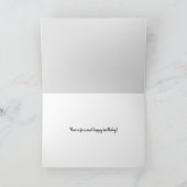 zwarte kat op vel kaart (Binnen)