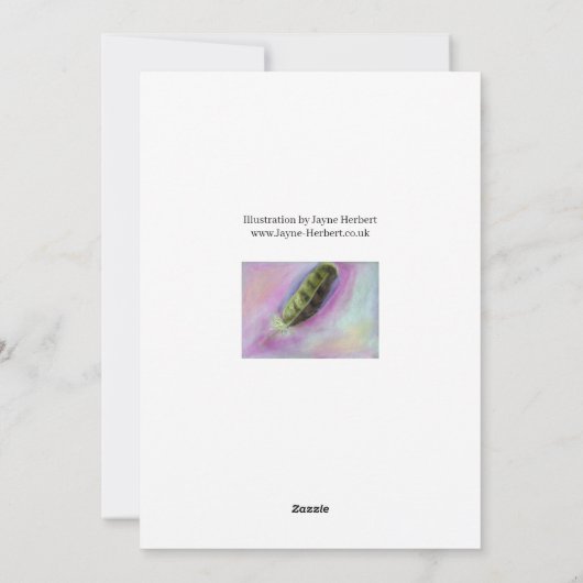 Zwarte kat op vensterbank - Kaart (Achterkant)