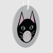 Zwarte kat ornament (voorkant)