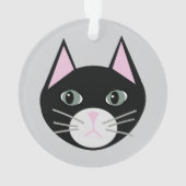 Zwarte kat ornament (achterkant)