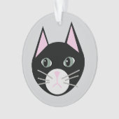 Zwarte kat ornament (voorkant)