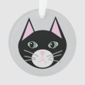 Zwarte kat ornament (voorkant)